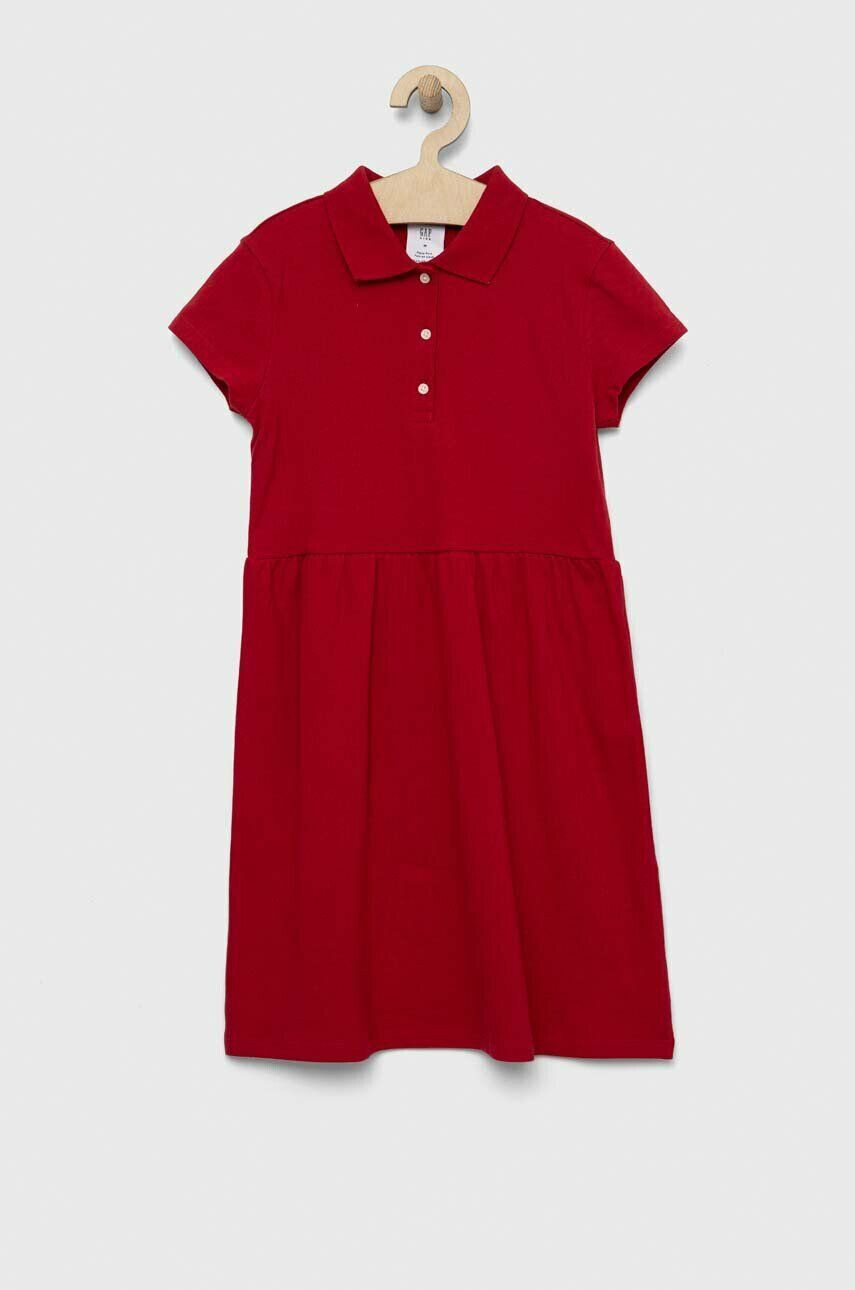 Gap rochie fete culoarea rosu mini evazati - Pled.ro