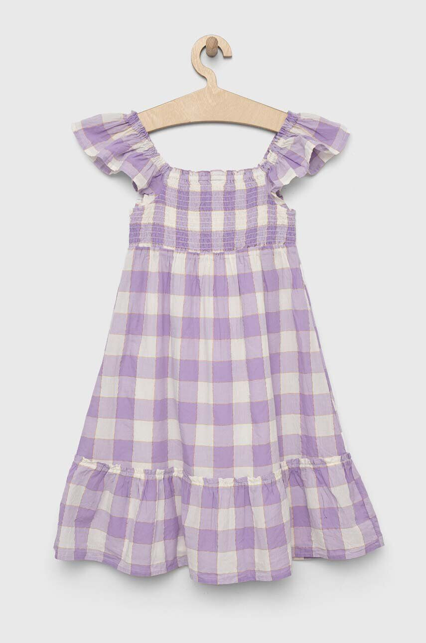 Gap rochie fete culoarea violet midi evazati - Pled.ro