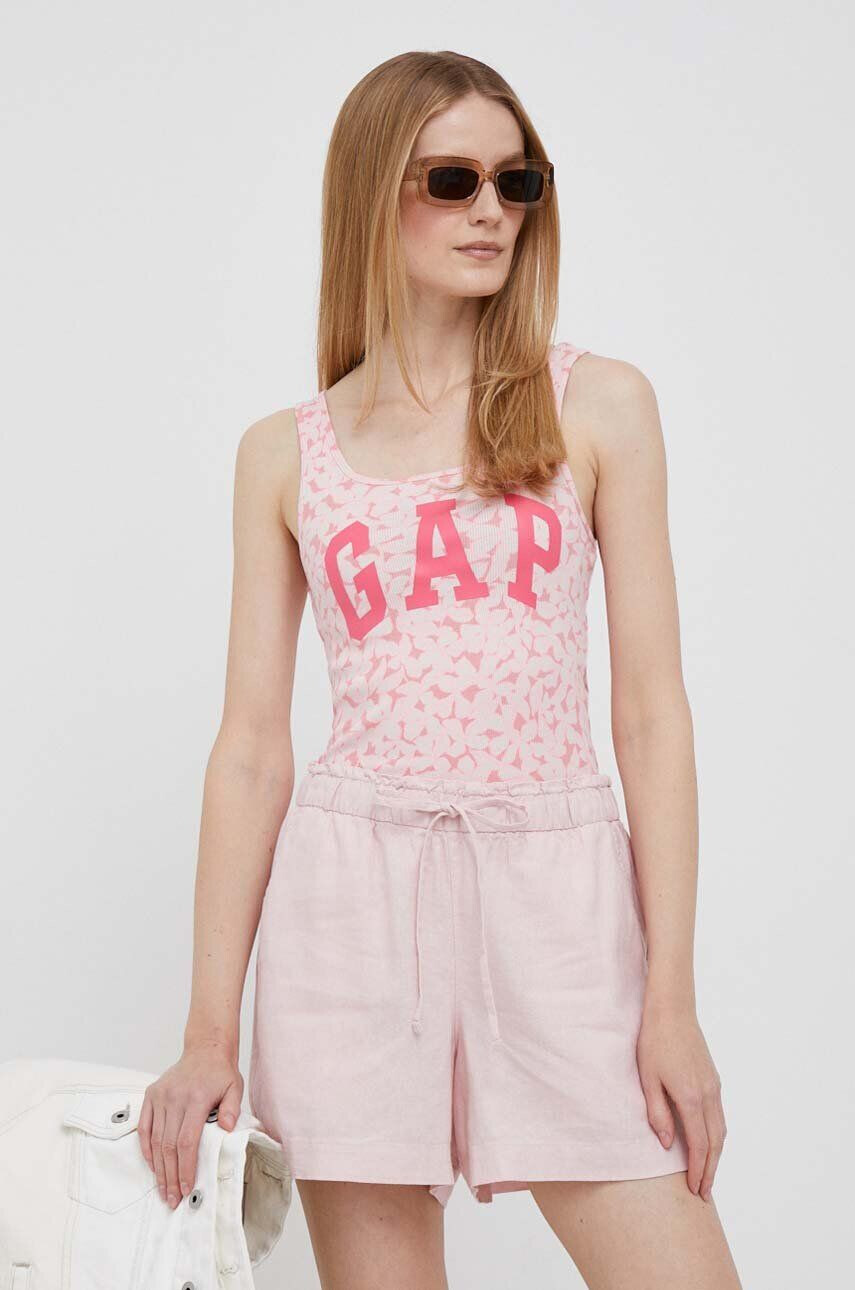 Gap top femei culoarea roz - Pled.ro