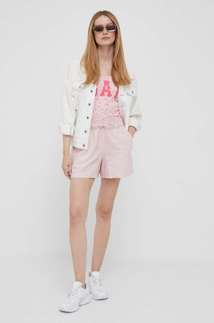 Gap top femei culoarea roz - Pled.ro