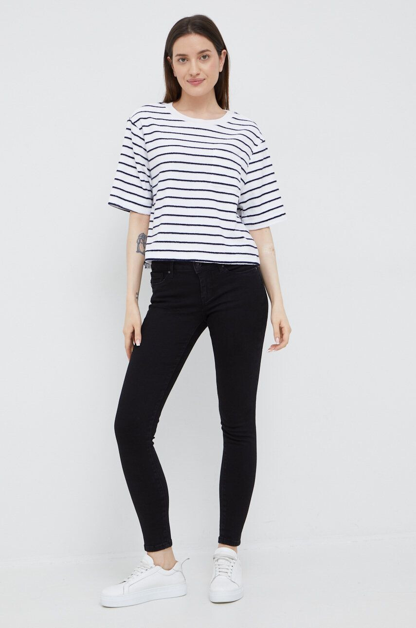 Gap tricou femei culoarea alb - Pled.ro