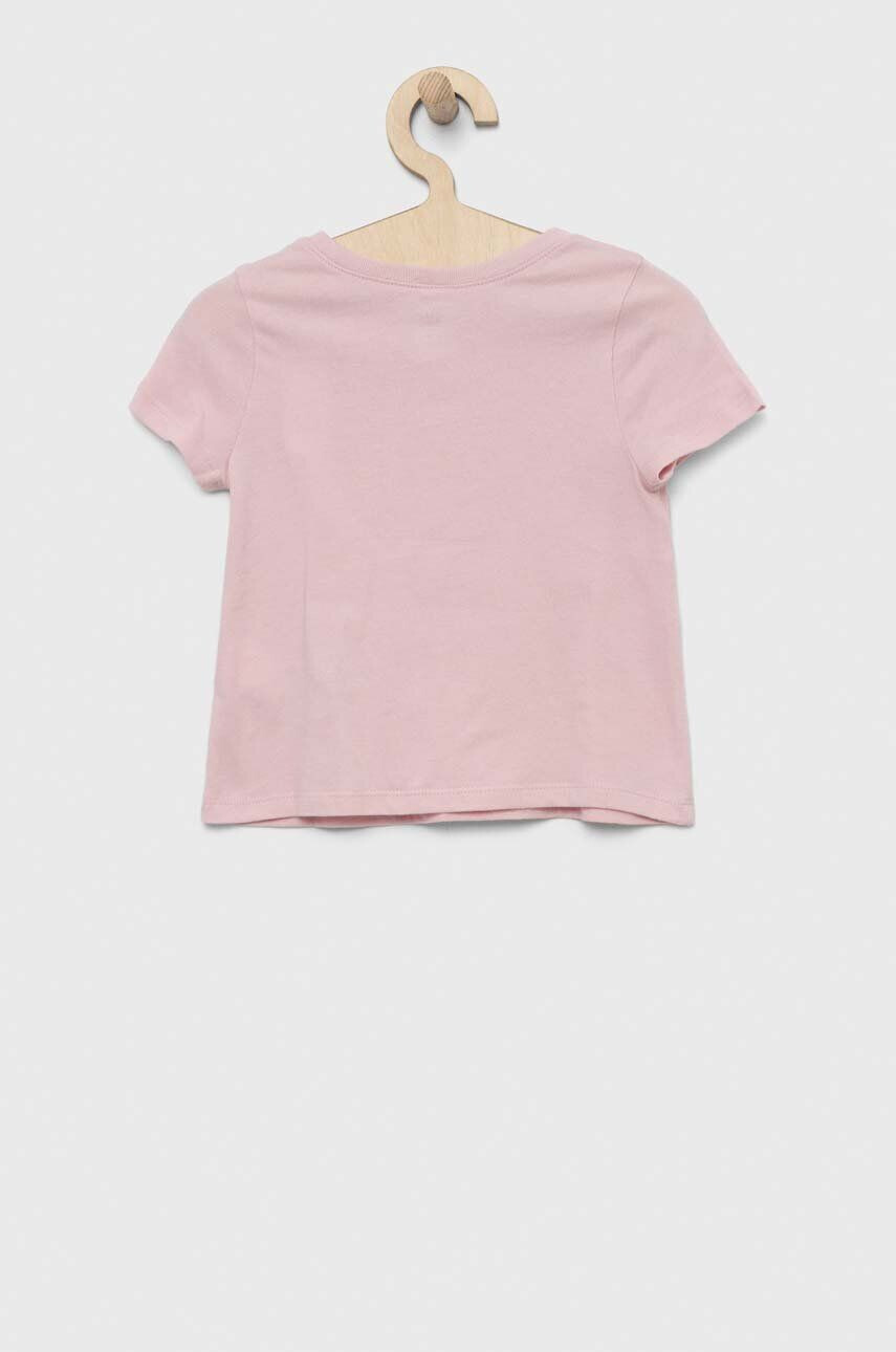 Gap tricou de bumbac pentru copii culoarea roz cu imprimeu - Pled.ro