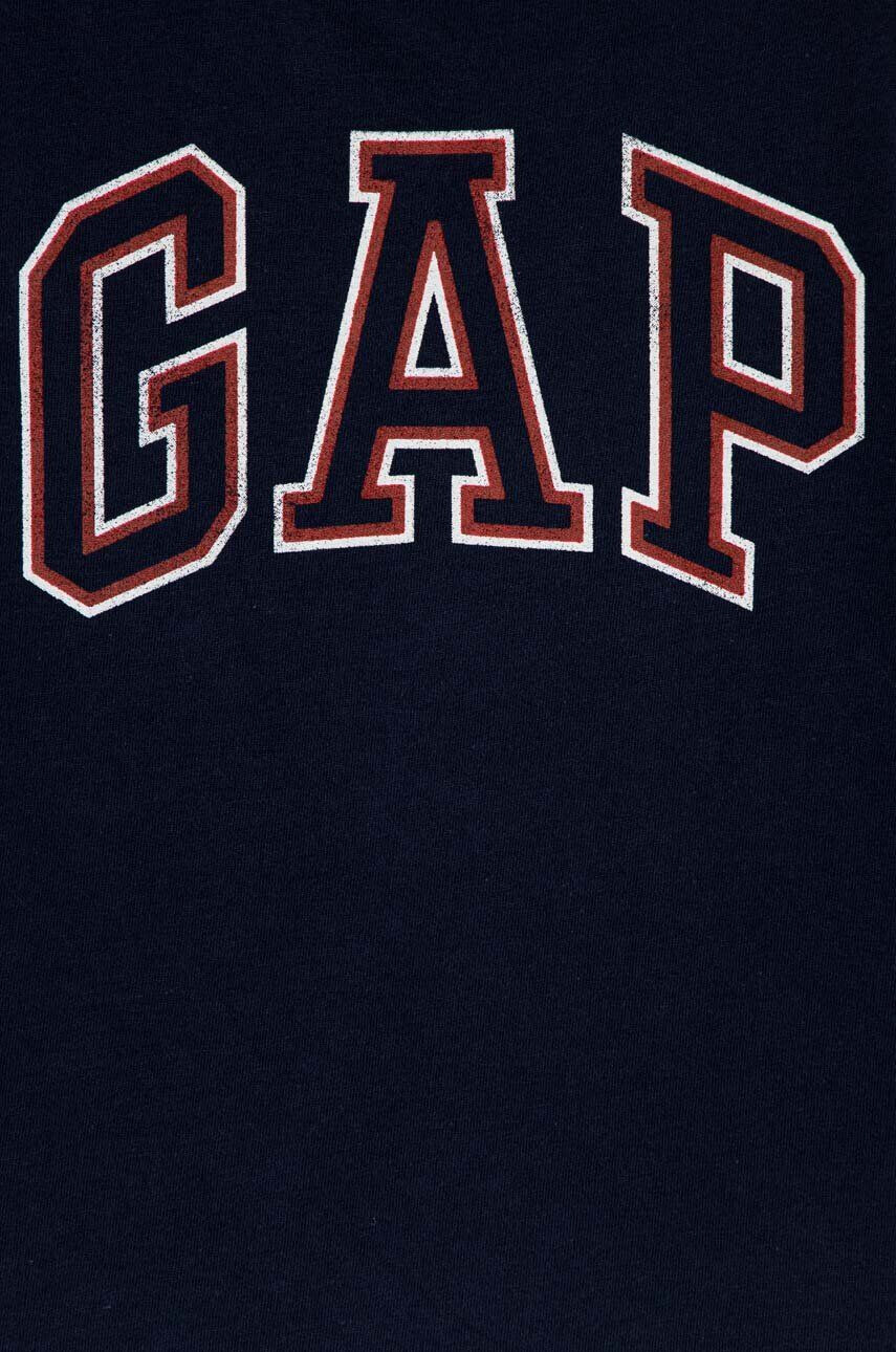 Gap tricou de bumbac pentru copii culoarea albastru marin cu imprimeu - Pled.ro