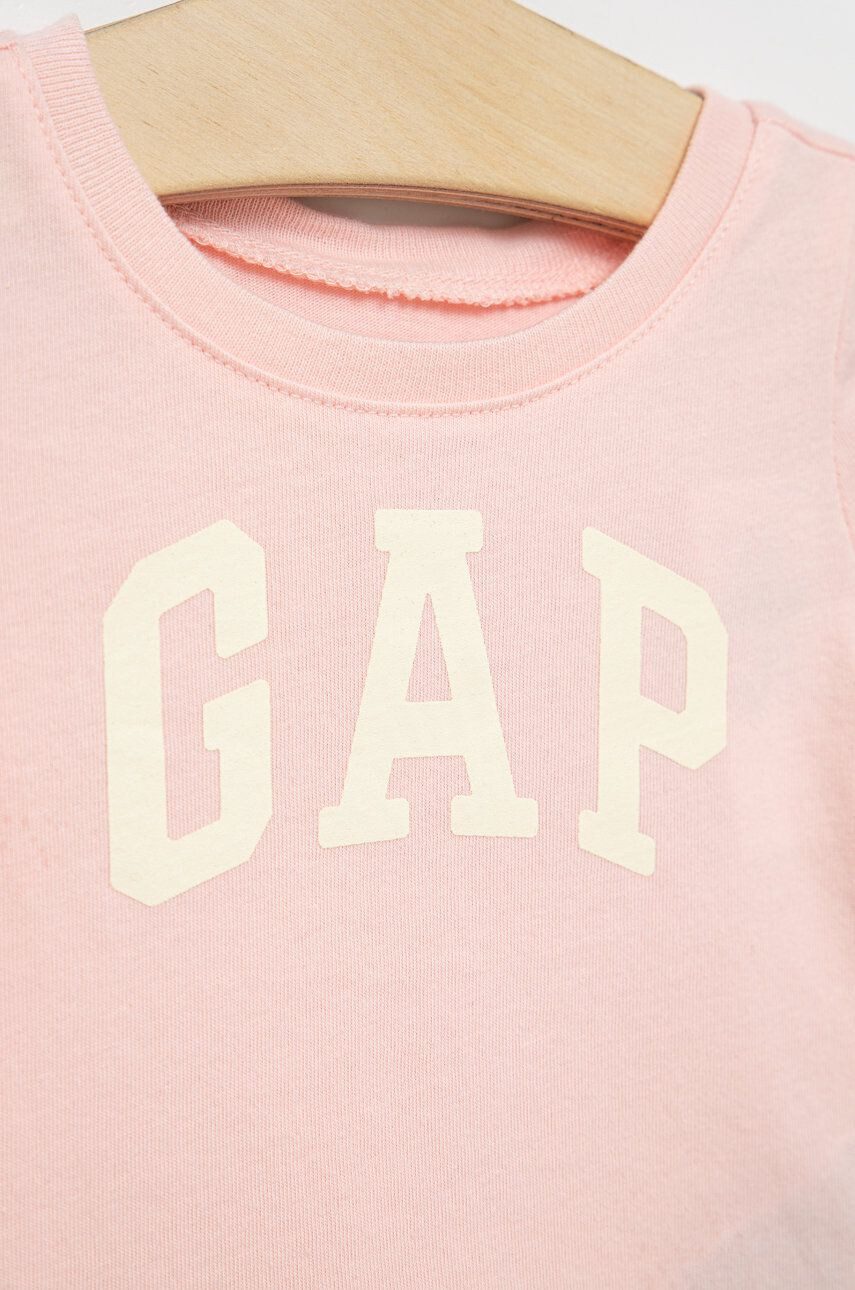 Gap tricou de bumbac pentru copii culoarea roz - Pled.ro