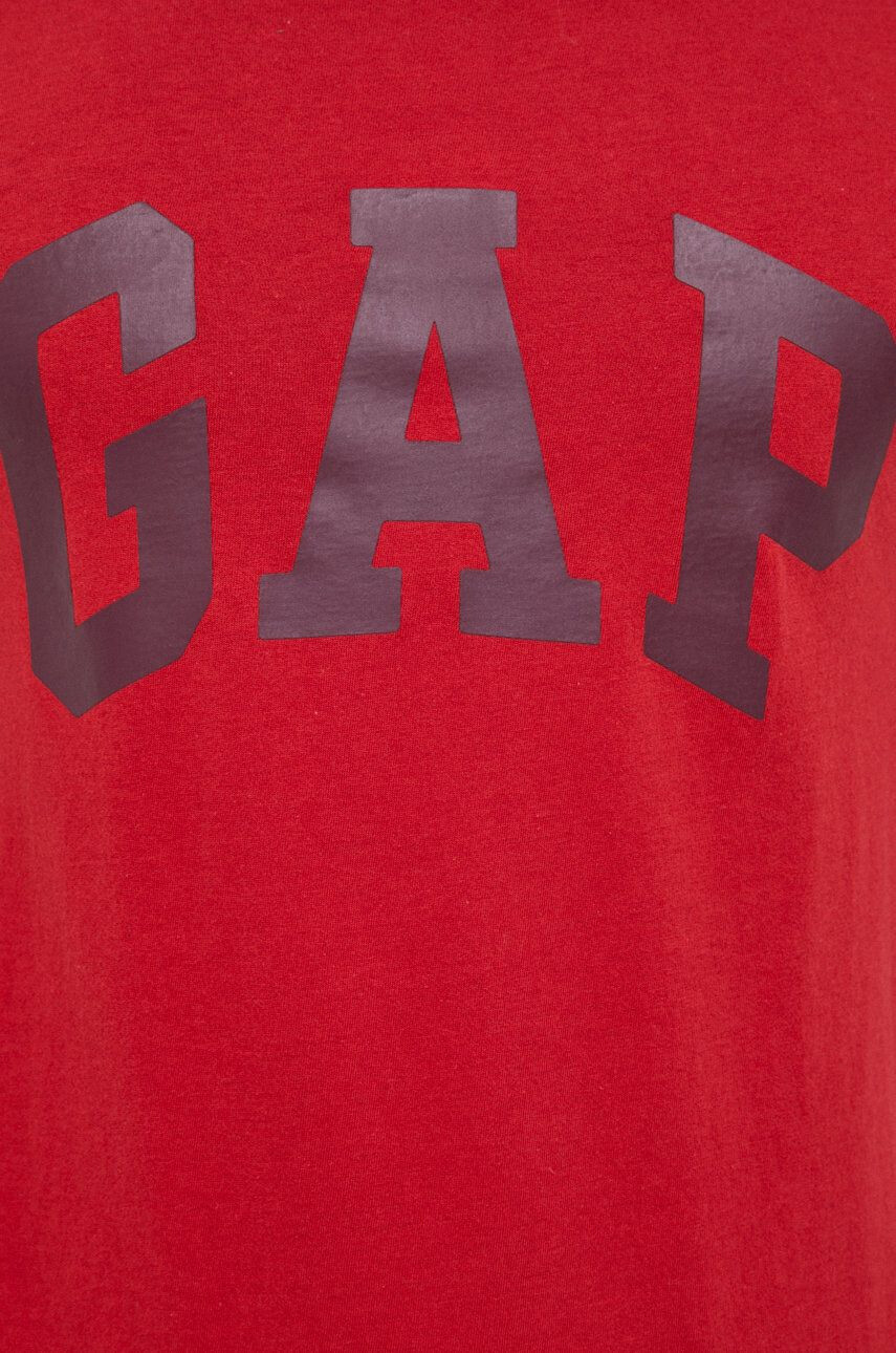 Gap tricou din bumbac culoarea rosu cu imprimeu - Pled.ro