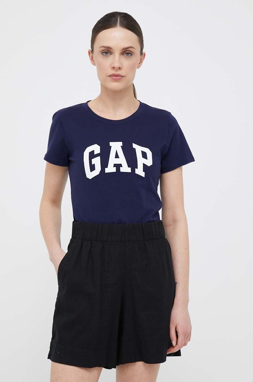 Gap tricou din bumbac 2-pack culoarea bej - Pled.ro