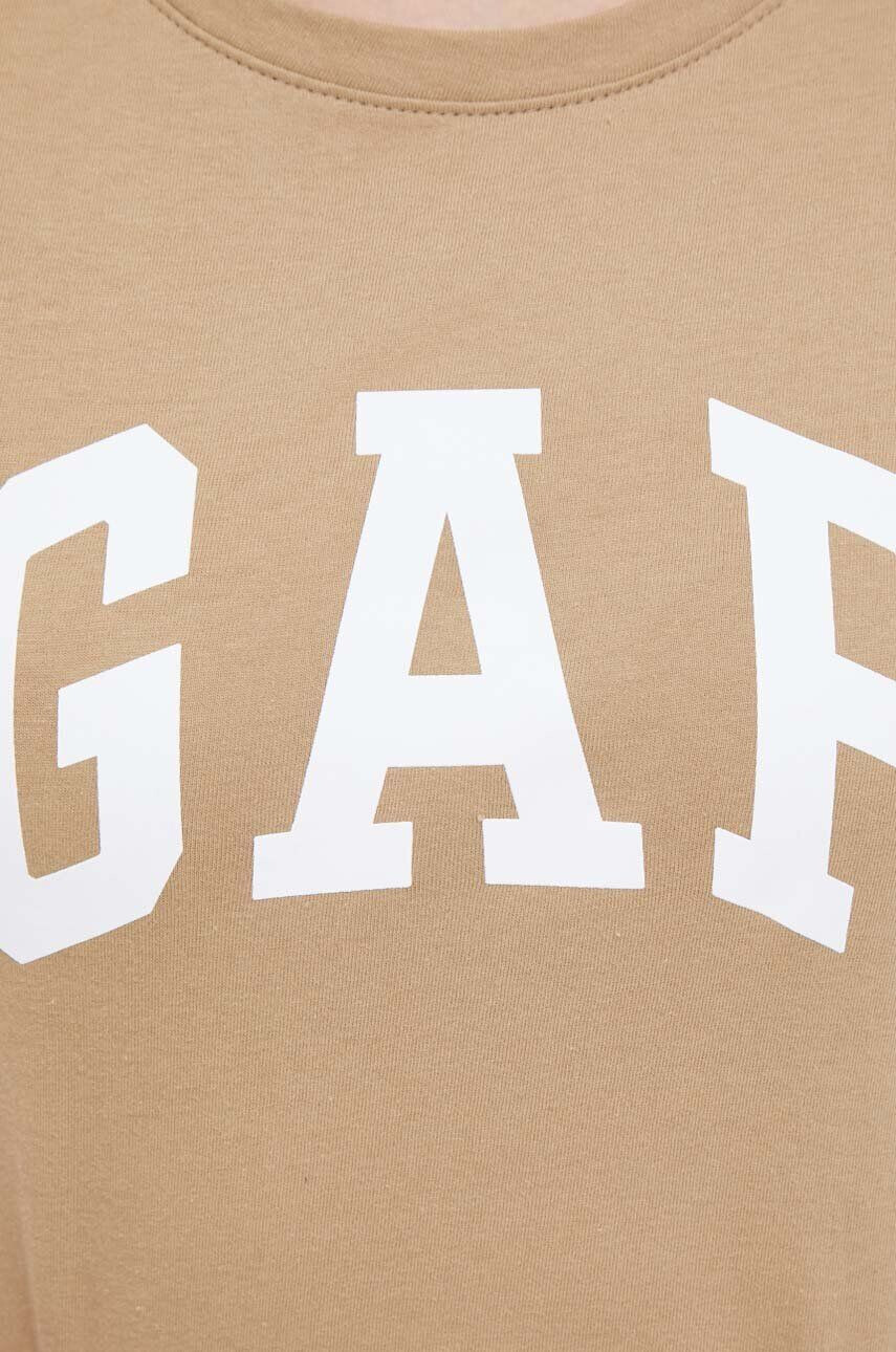 Gap tricou din bumbac 2-pack culoarea bej - Pled.ro