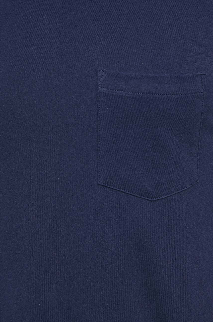 Gap tricou din bumbac culoarea albastru marin neted - Pled.ro