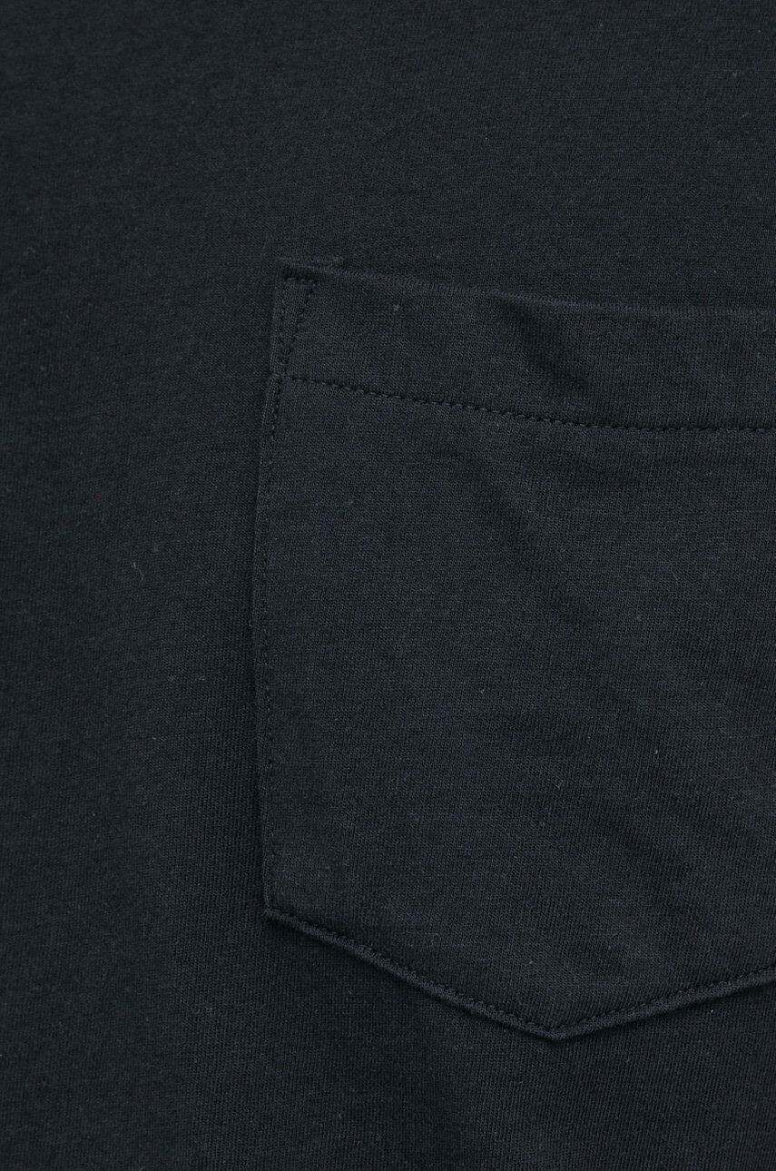 Gap tricou din bumbac culoarea negru neted - Pled.ro