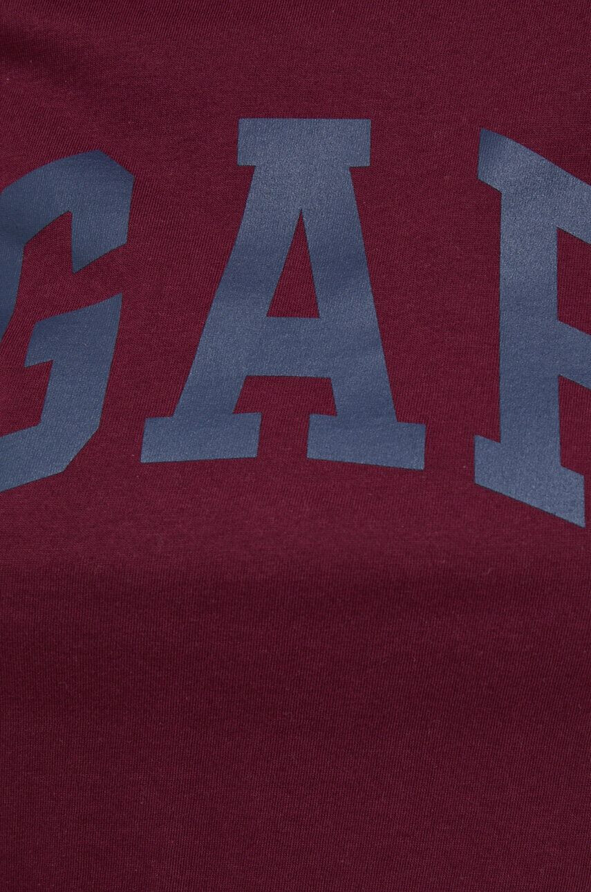 Gap tricou din bumbac culoarea bordo - Pled.ro