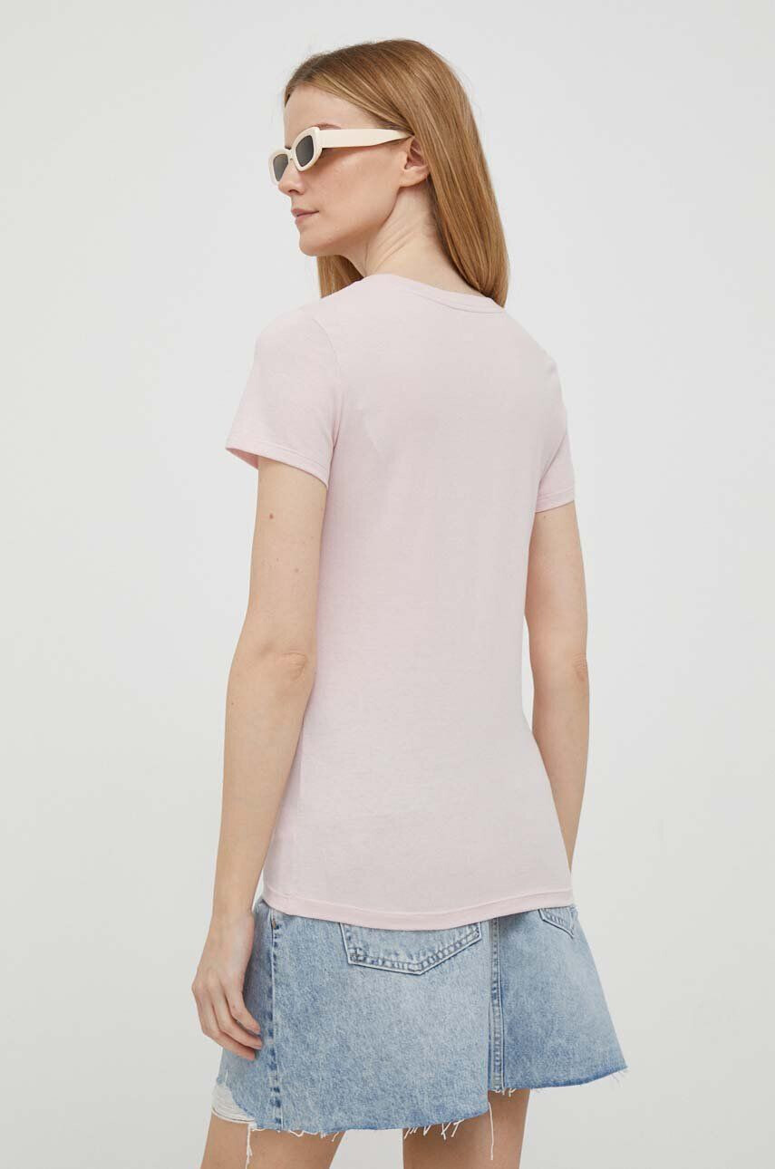 Gap tricou din bumbac culoarea roz cu spate descoperit - Pled.ro