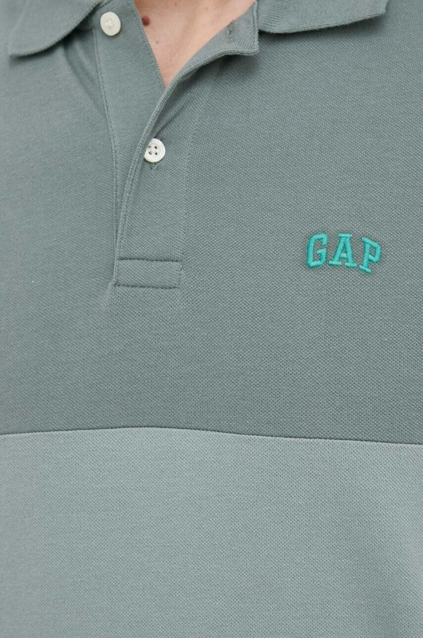 Gap tricou polo barbati culoarea verde modelator - Pled.ro