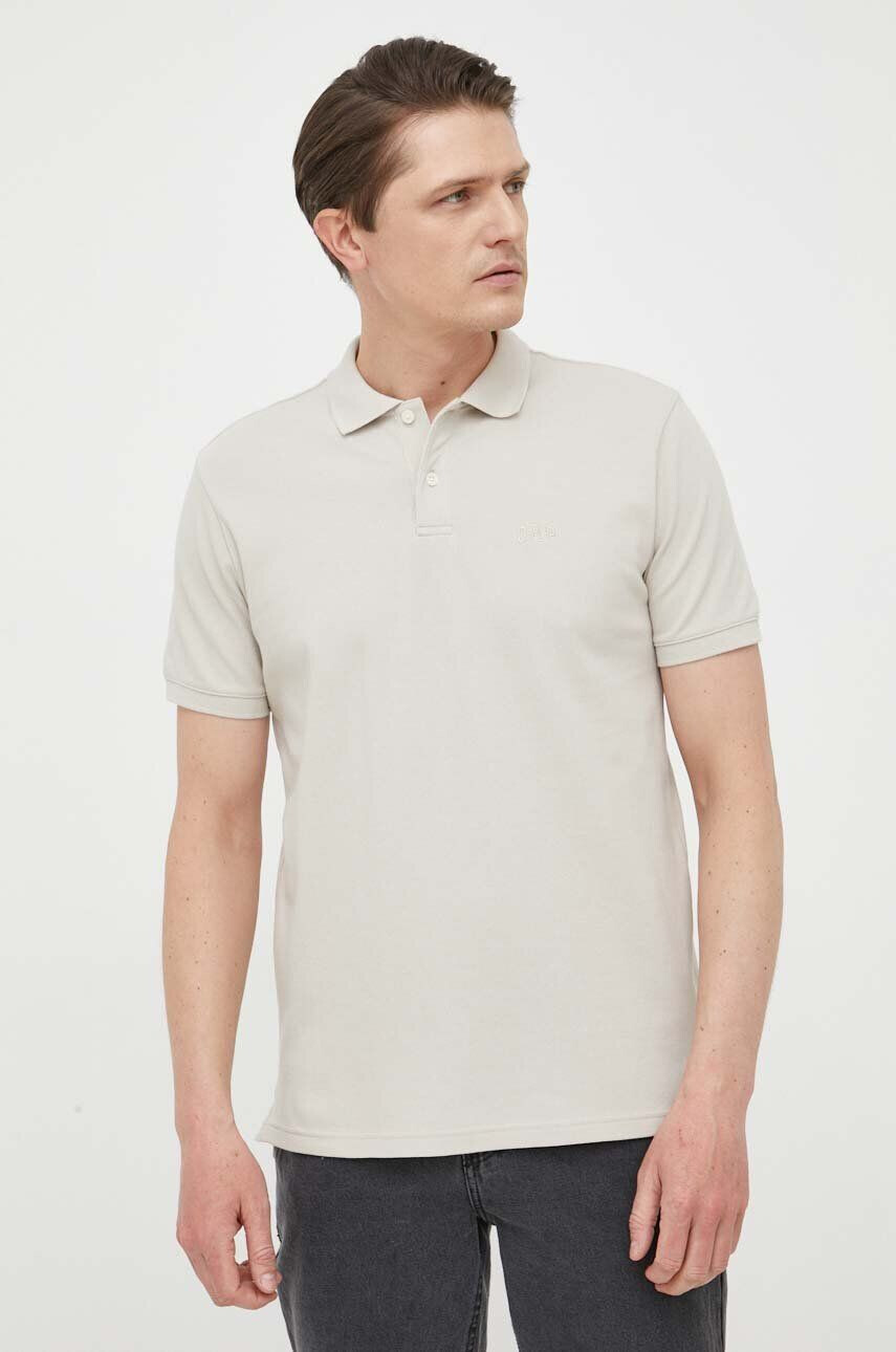 Gap tricou polo barbati culoarea bej neted - Pled.ro