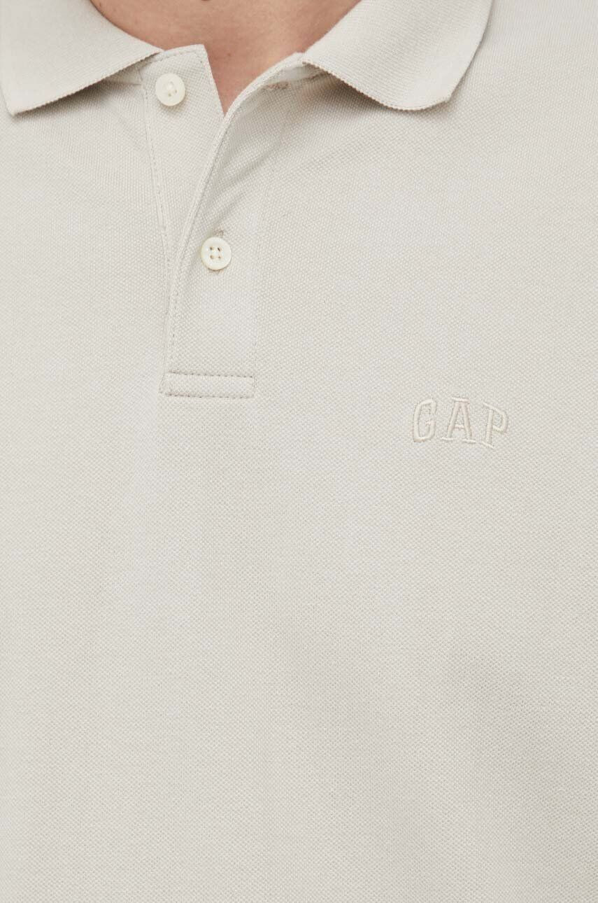 Gap tricou polo barbati culoarea bej neted - Pled.ro