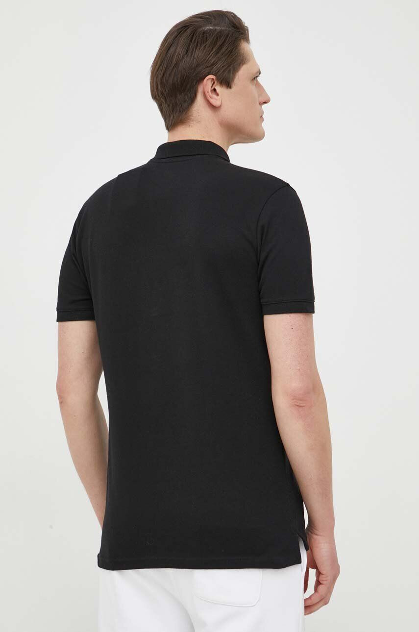 Gap tricou polo barbati culoarea negru neted - Pled.ro