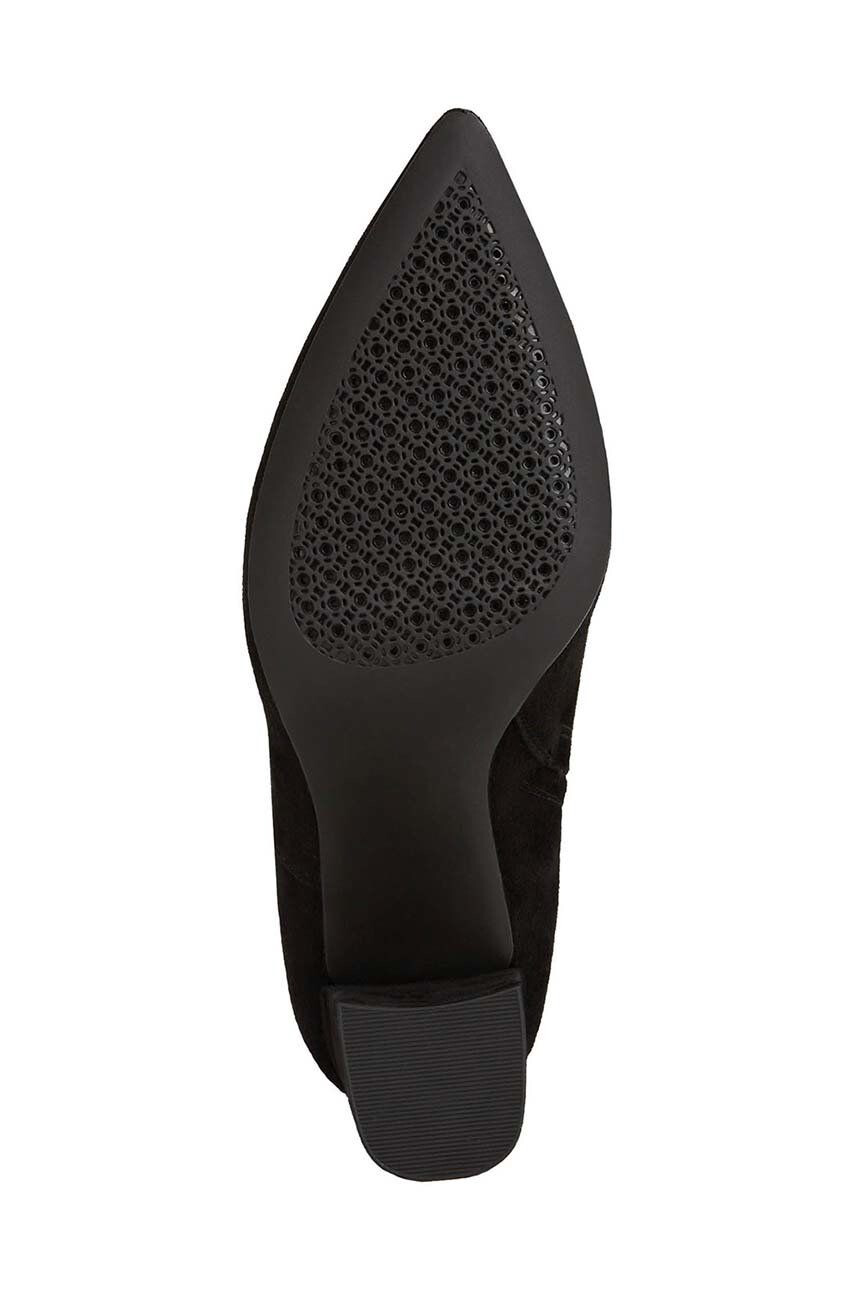 Geox botine Bigliana femei culoarea negru cu toc drept - Pled.ro