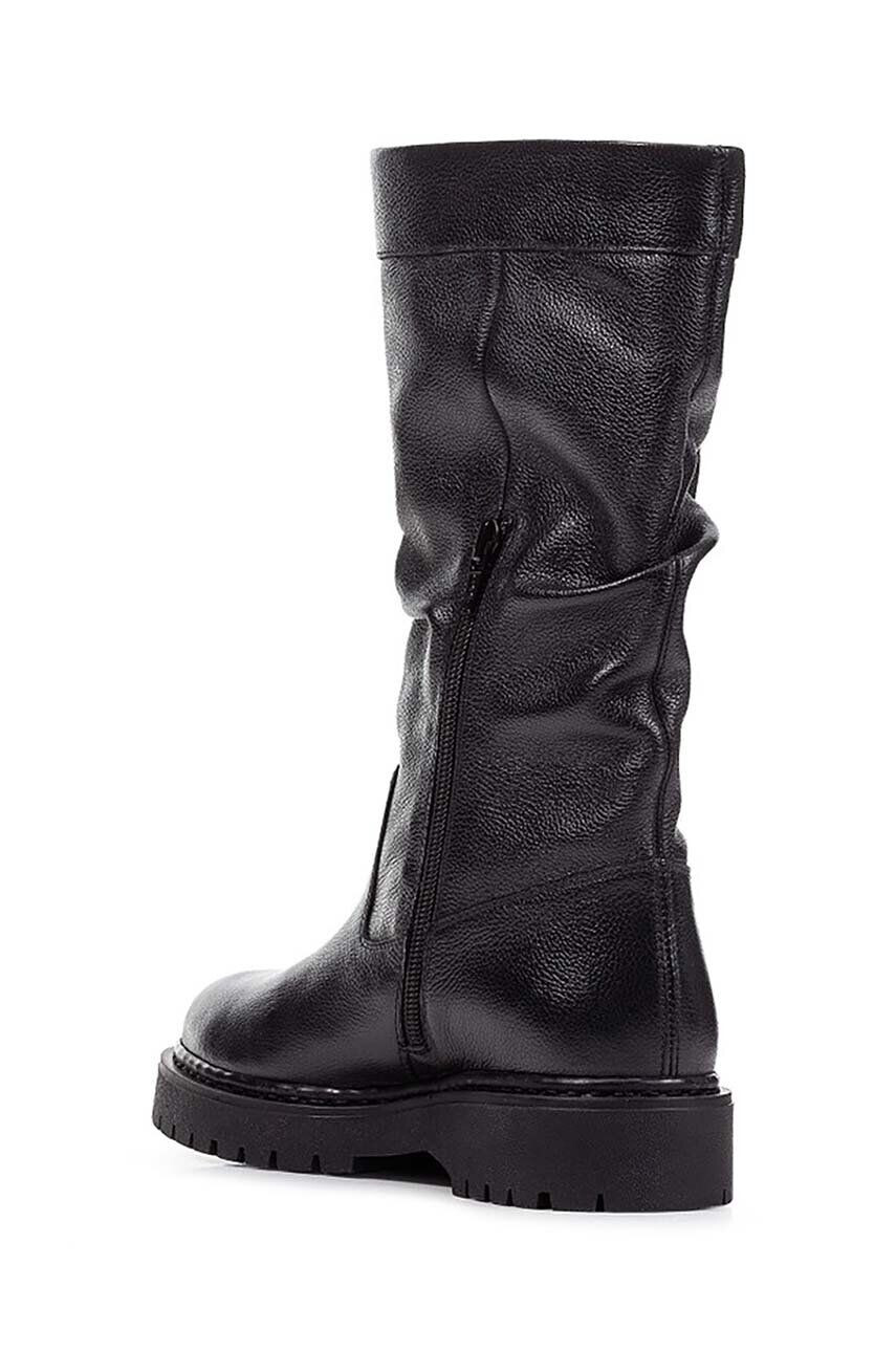 Geox botine D BLEYZE H femei culoarea negru cu toc plat D16QDH 00085 C9999 - Pled.ro