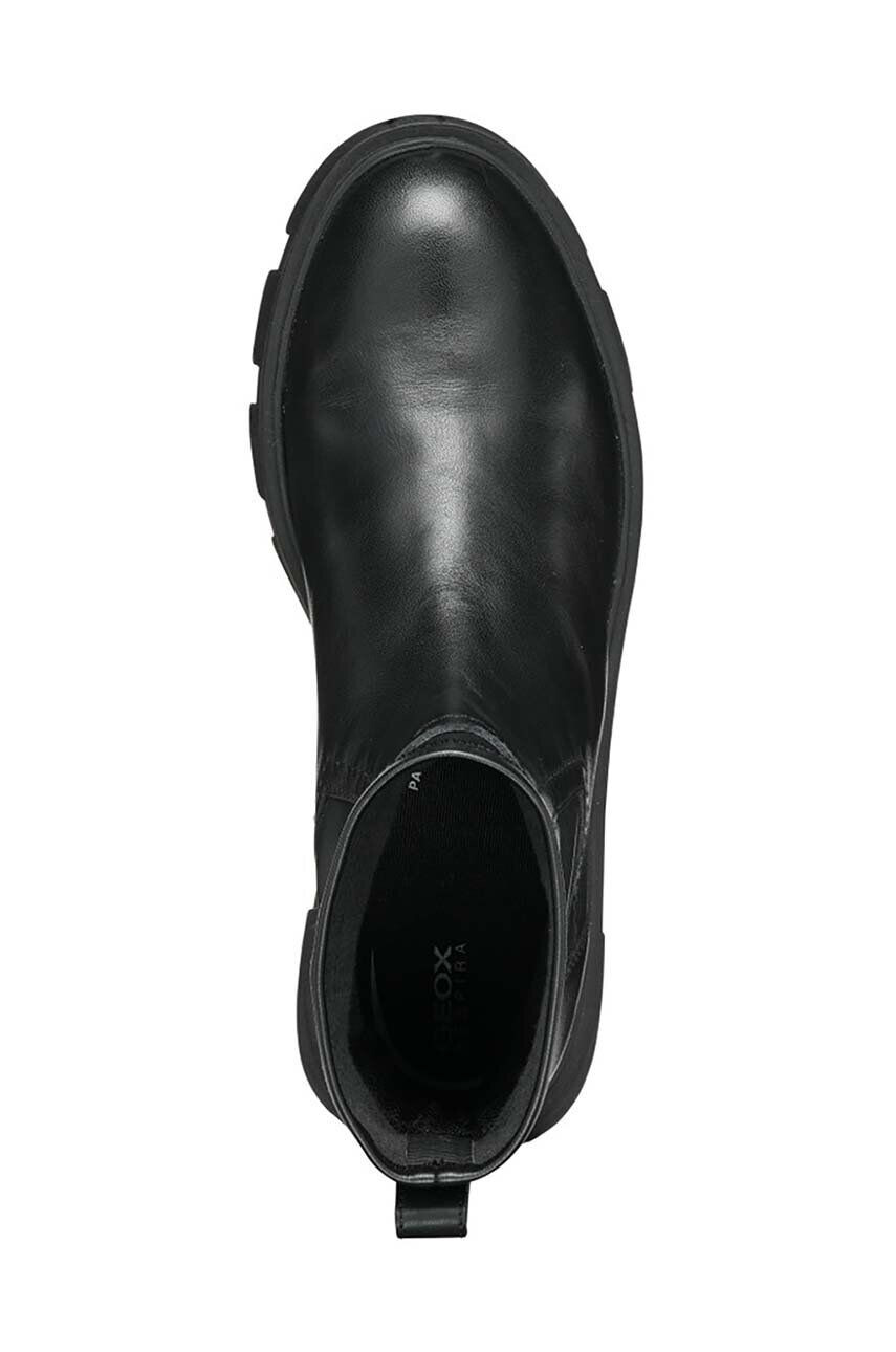 Geox botine D VILDE C femei culoarea negru cu toc plat D26UAC 043KB C9997 - Pled.ro