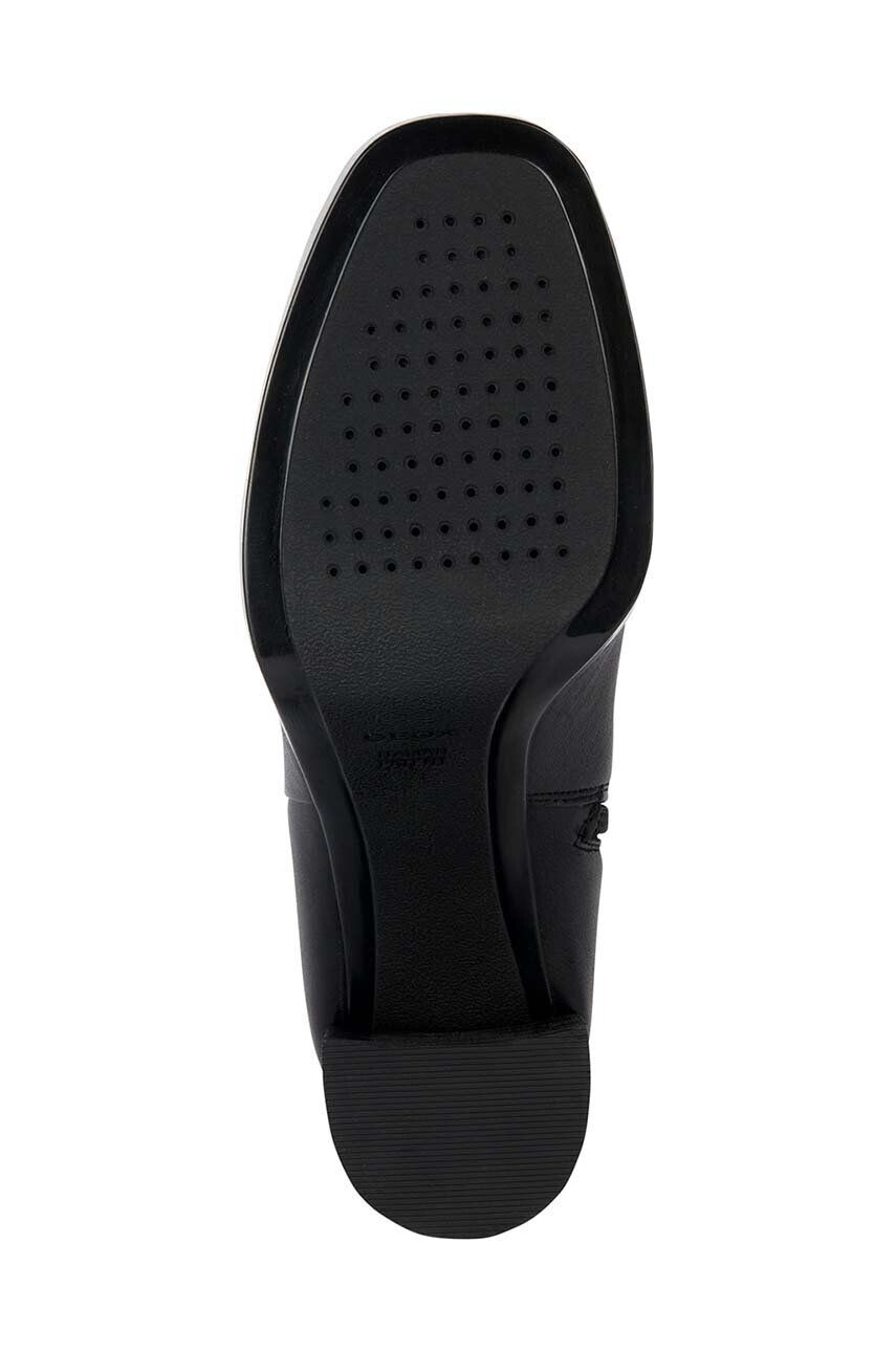 Geox cizme de piele D TEULADA C femei culoarea negru cu toc drept D36VLC 000LM C9999 - Pled.ro