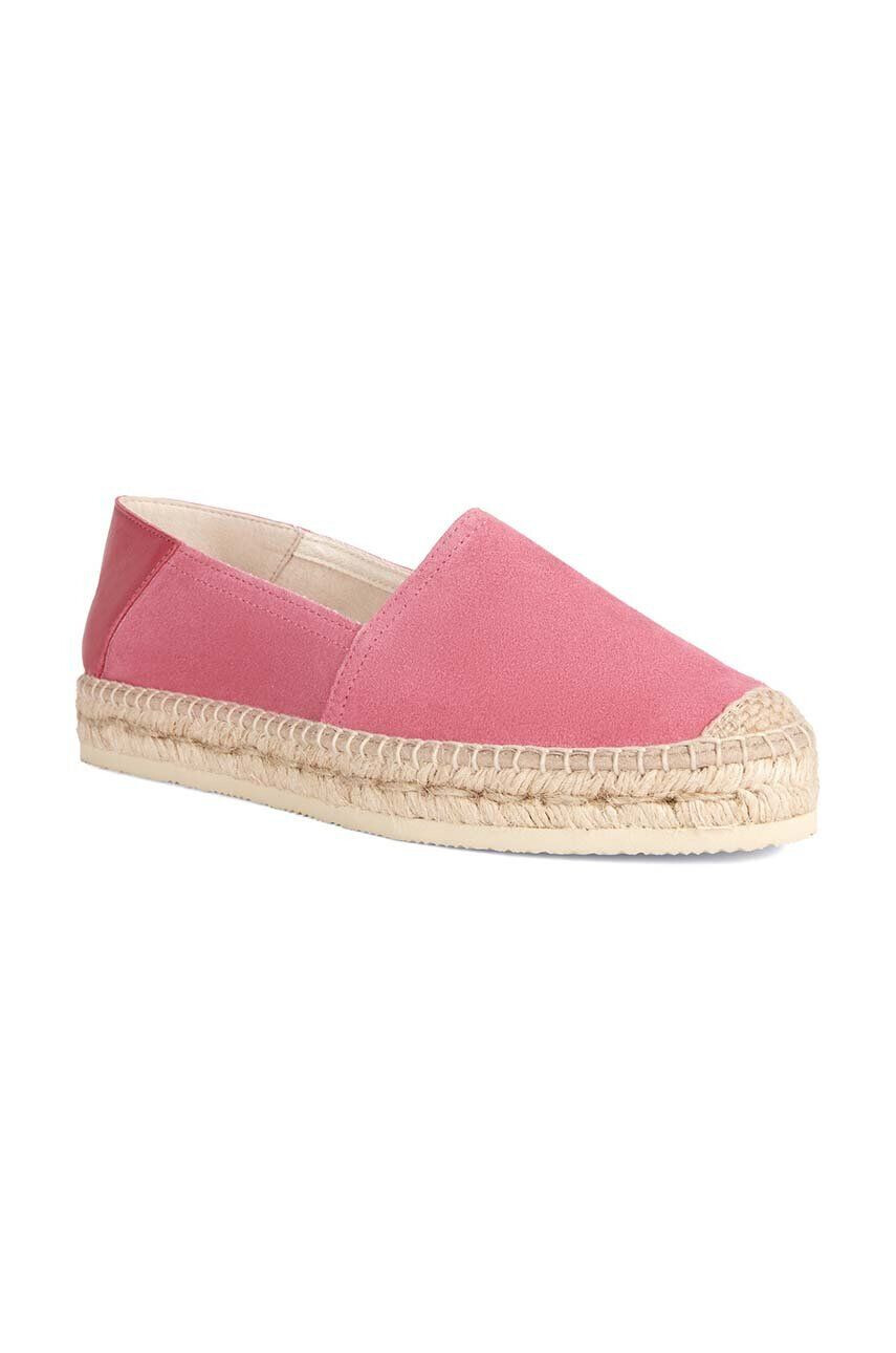 Geox espadrile de piele D LAMPEDUSA - Pled.ro