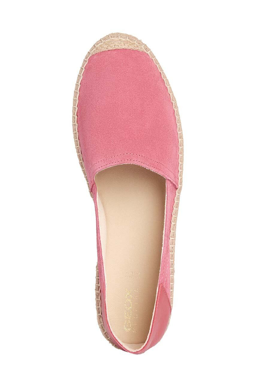 Geox espadrile de piele D LAMPEDUSA - Pled.ro