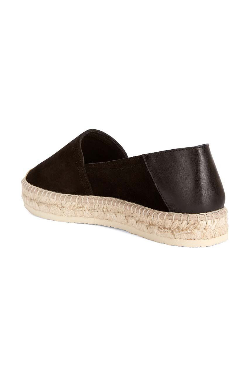 Geox espadrile de piele D LAMPEDUSA culoarea negru D35V0A 02285 C9999 - Pled.ro