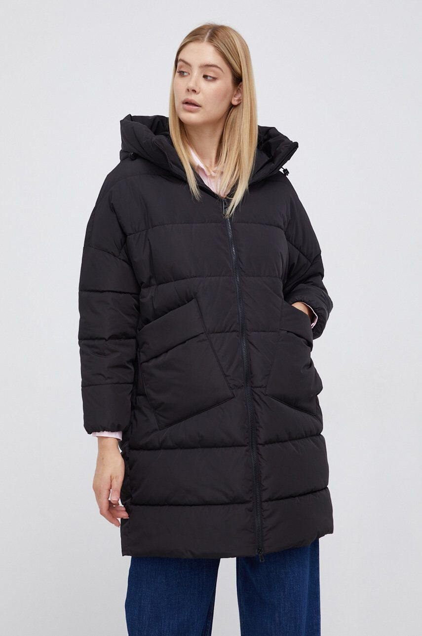 Geox Geacă femei culoarea negru de iarnă oversize - Pled.ro