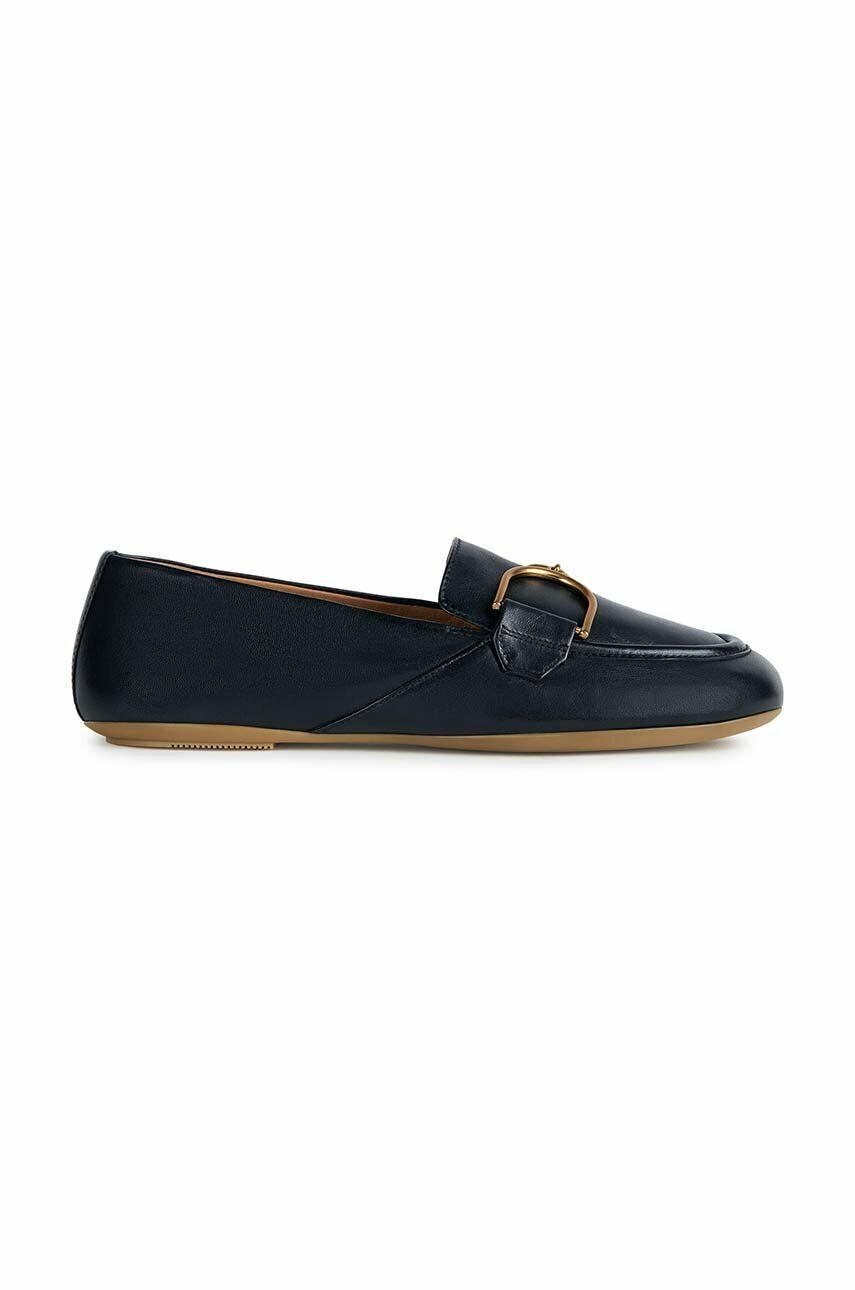 Geox mocasini de piele D PALMARIA femei culoarea negru cu toc plat D35MUC 000Y3 C9999 - Pled.ro