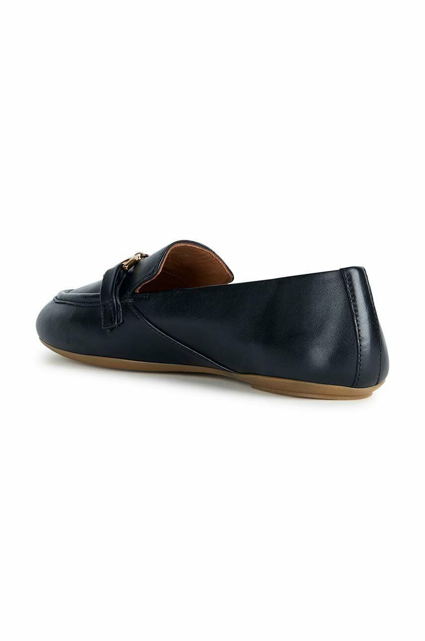 Geox mocasini de piele D PALMARIA femei culoarea negru cu toc plat D35MUC 000Y3 C9999 - Pled.ro