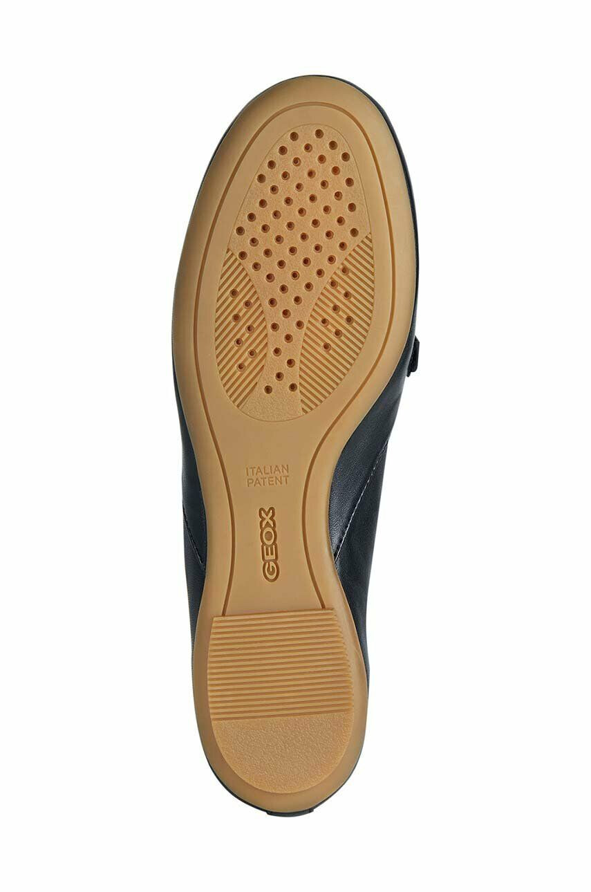 Geox mocasini de piele D PALMARIA femei culoarea negru cu toc plat D35MUC 000Y3 C9999 - Pled.ro