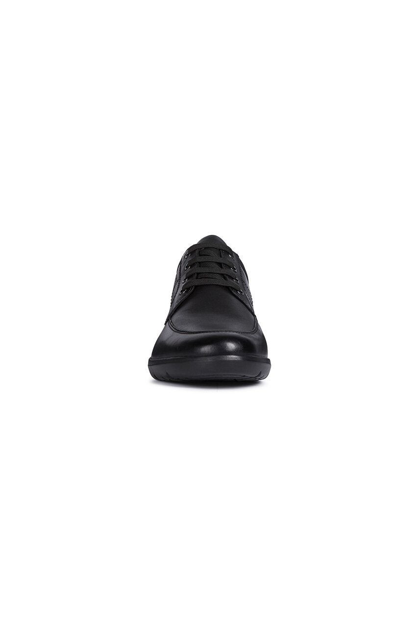 Geox Pantofi de piele bărbați culoarea negru - Pled.ro