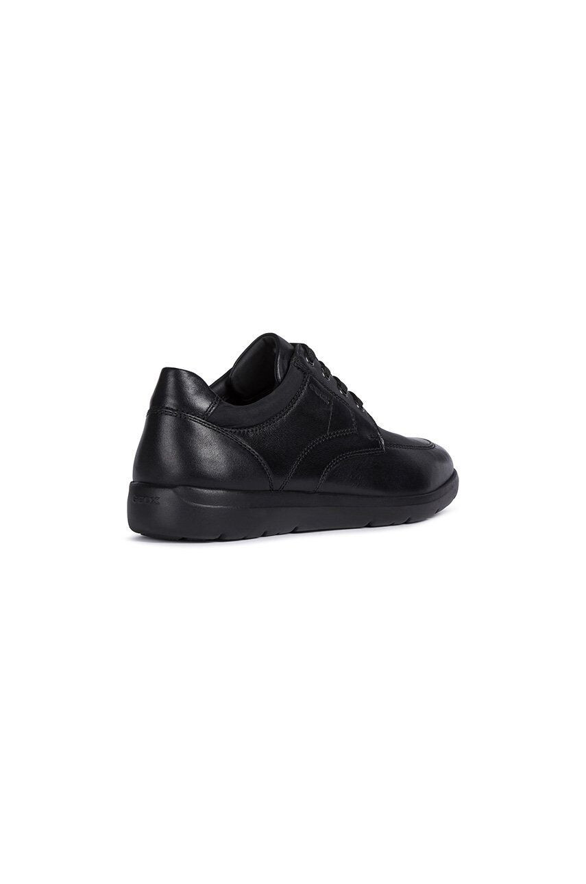 Geox Pantofi de piele bărbați culoarea negru - Pled.ro