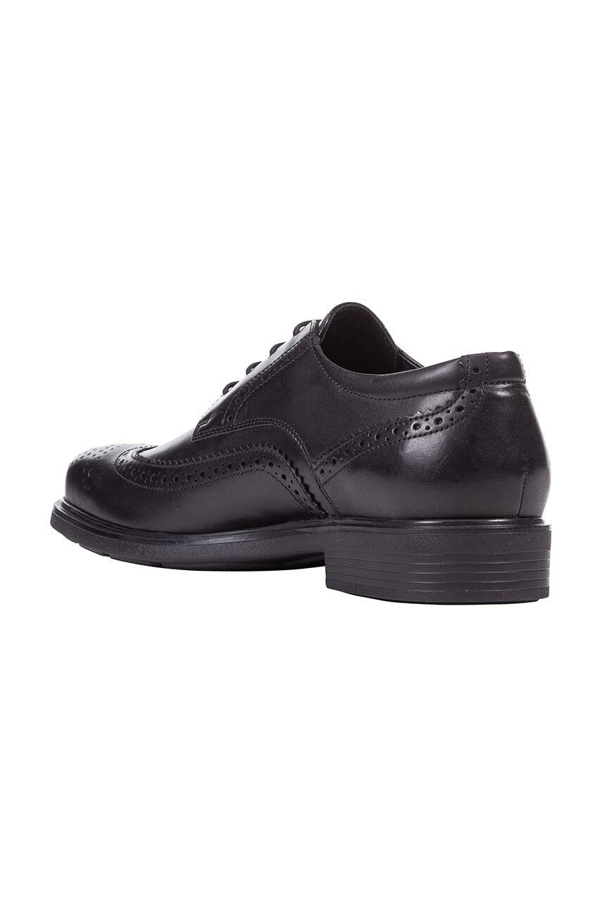 Geox pantofi de piele Dublin barbati culoarea negru U34R2B 00043 C9999 - Pled.ro