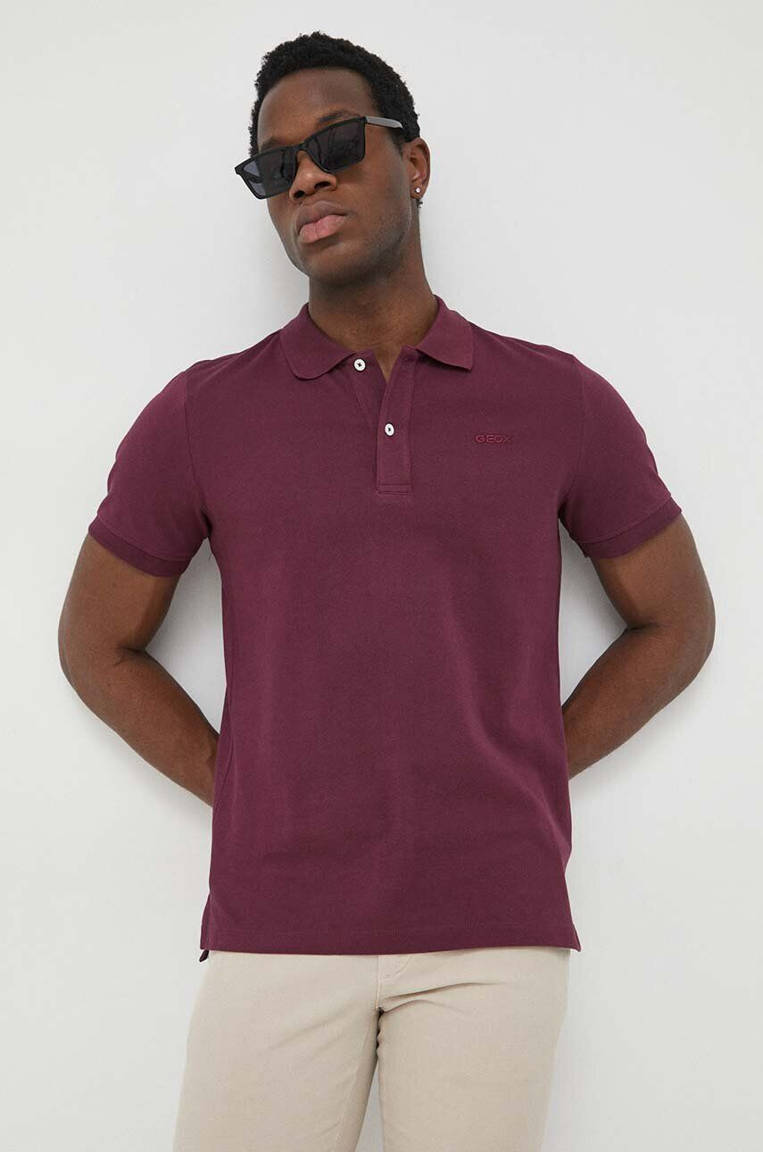 Geox polo de bumbac - Pled.ro