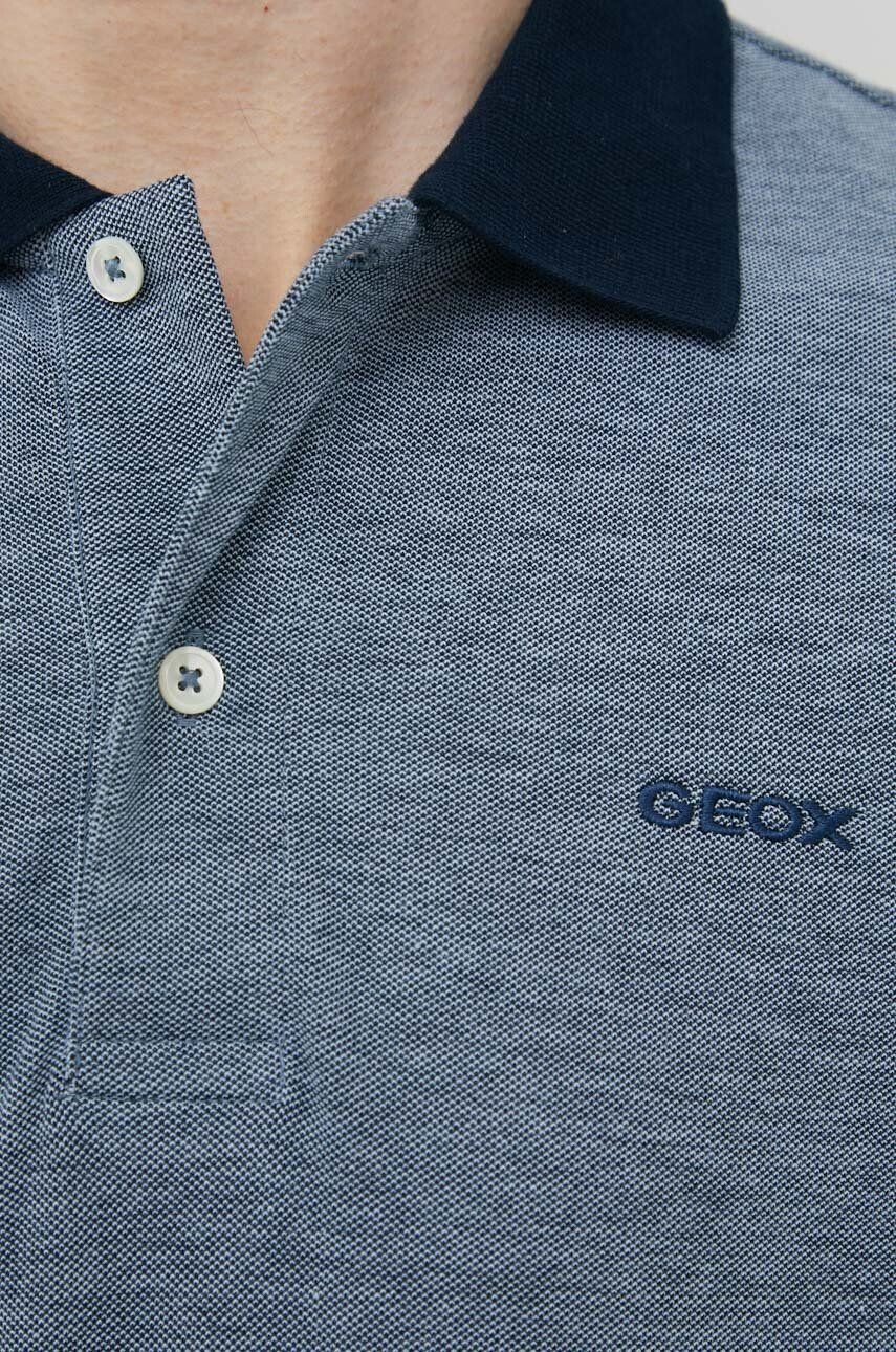 Geox polo de bumbac melanj - Pled.ro