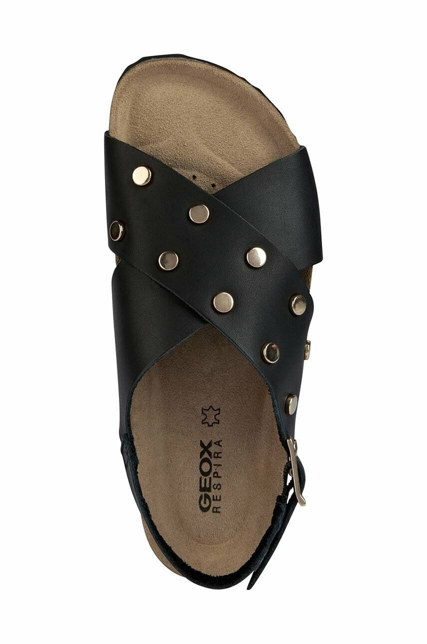 Geox sandale de piele D BRIONIA I femei culoarea negru D35LSI 00043 C9999 - Pled.ro