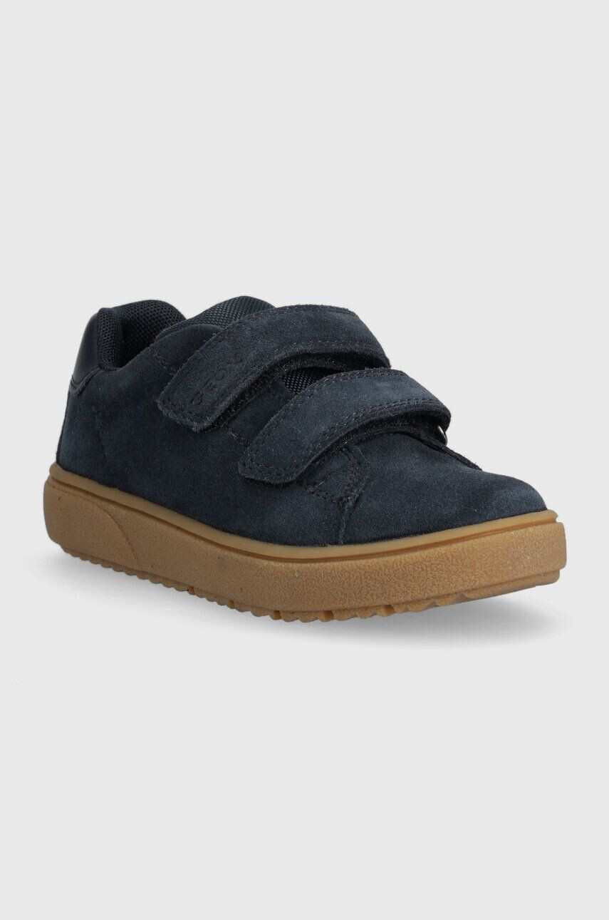 Geox sneakers de piele întoarsă pentru copii culoarea albastru marin - Pled.ro