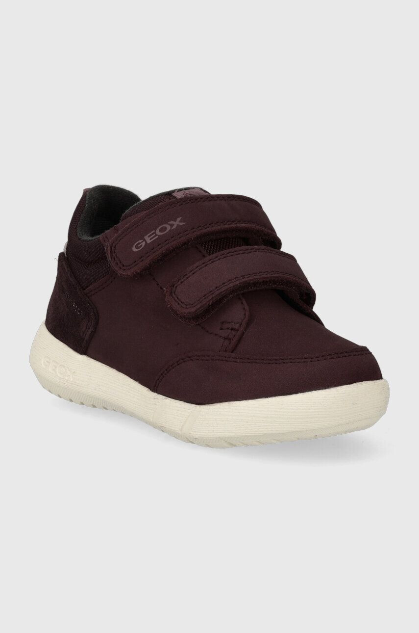 Geox sneakers de piele întoarsă pentru copii B365GA 032FU B HYROO WPF culoarea bordo - Pled.ro