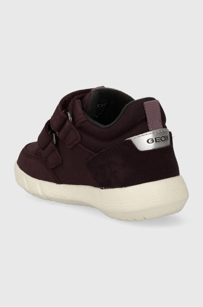 Geox sneakers de piele întoarsă pentru copii B365GA 032FU B HYROO WPF culoarea bordo - Pled.ro