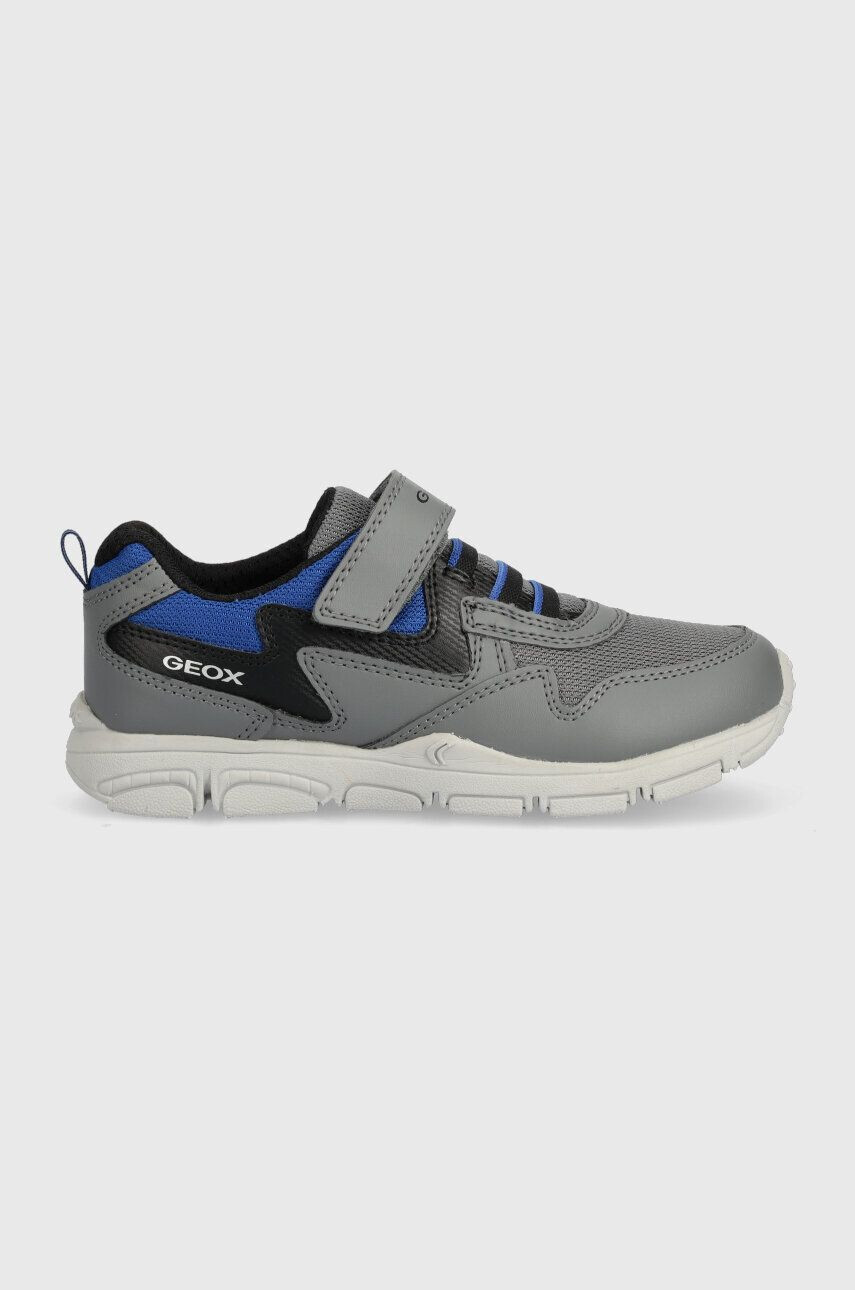 Geox sneakers pentru copii culoarea gri - Pled.ro