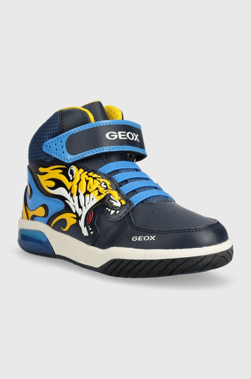 Geox sneakers pentru copii culoarea gri - Pled.ro