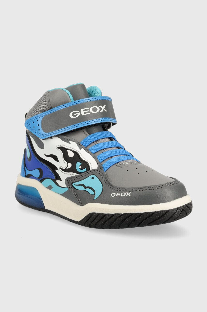 Geox sneakers pentru copii culoarea gri - Pled.ro