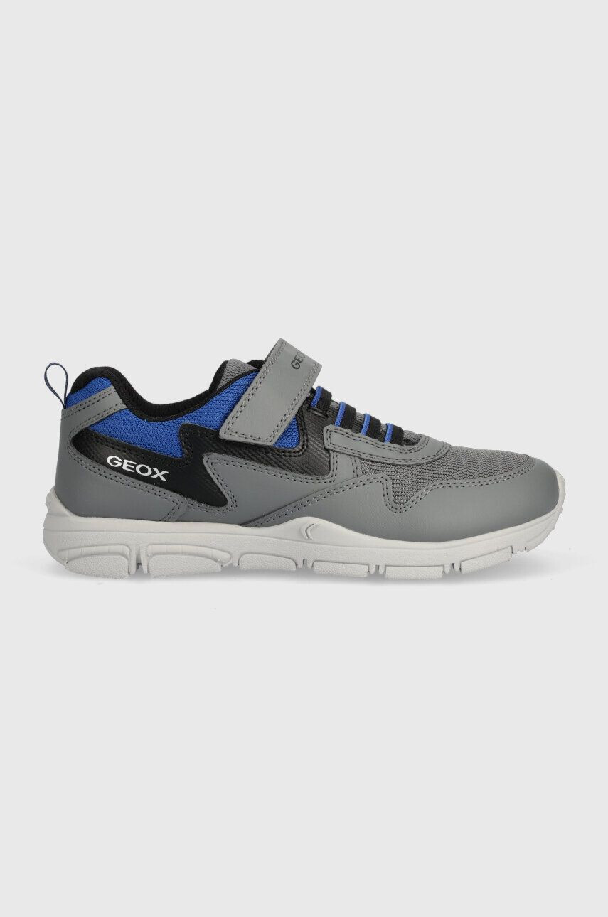 Geox sneakers pentru copii culoarea gri - Pled.ro