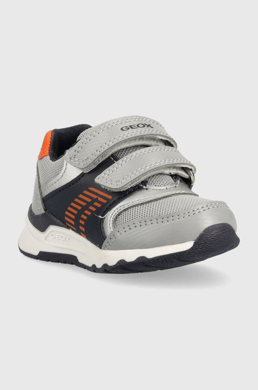 Geox sneakers pentru copii culoarea gri - Pled.ro