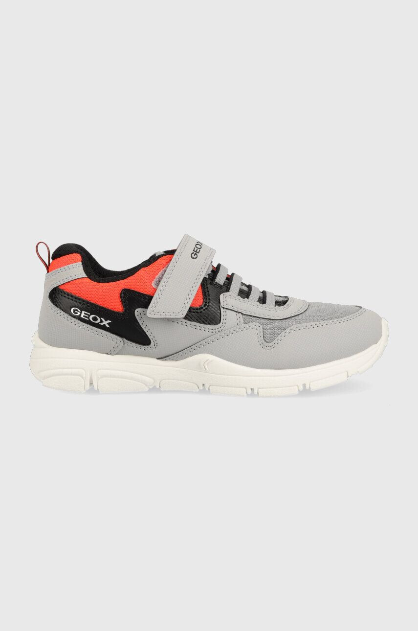 Geox sneakers pentru copii culoarea gri - Pled.ro