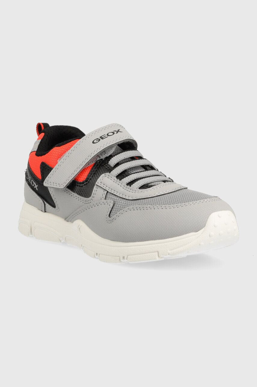 Geox sneakers pentru copii culoarea gri - Pled.ro