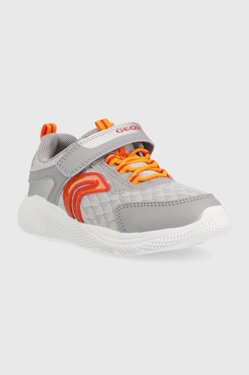 Geox sneakers pentru copii culoarea gri - Pled.ro