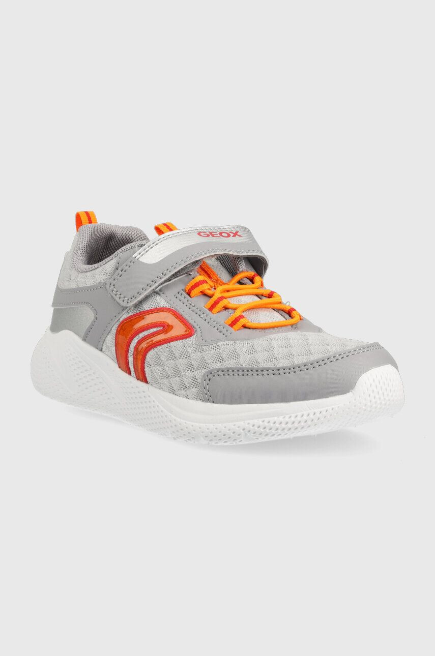 Geox sneakers pentru copii culoarea gri - Pled.ro