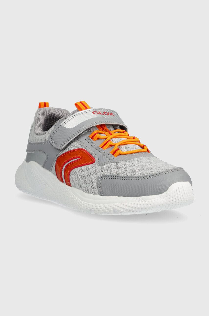 Geox sneakers pentru copii culoarea gri - Pled.ro