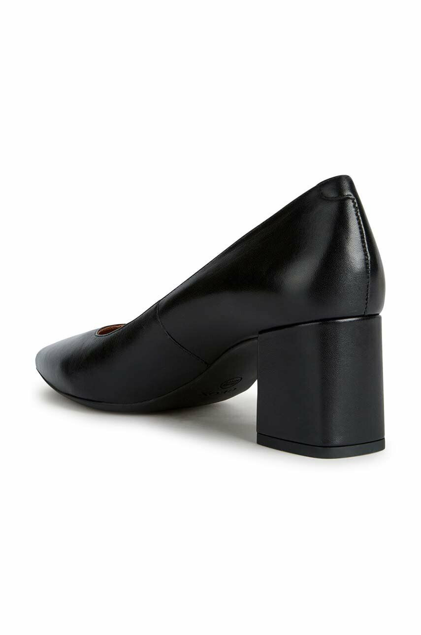 Geox stilettos de piele D BIGLIANA culoarea negru cu toc drept D35NMA 000TU C9999 - Pled.ro